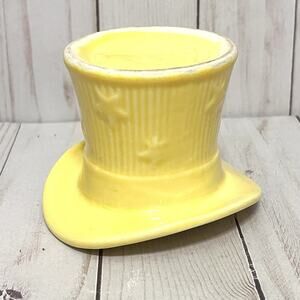 Shawnee Pottery Vintage Americana Small Yellow Hat Stars & Stripes Planter USA